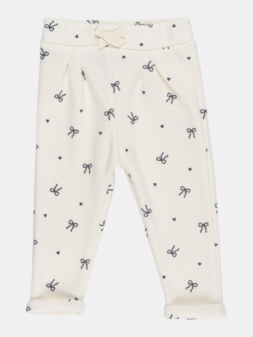 Pantalon de jogging noeud fille (3-36M) Pantalon de jogging noeud fille (3-36M)