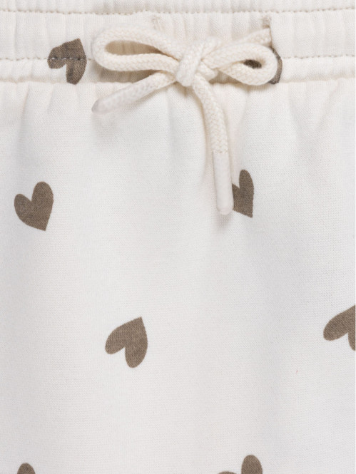 Pantalon de jogging coeur fille (3-36M) Pantalon de jogging coeur fille (3-36M)