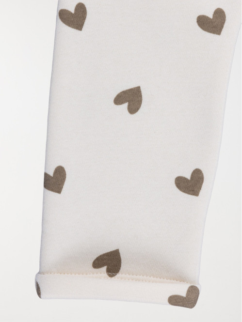 Pantalon de jogging coeur fille (3-36M) Pantalon de jogging coeur fille (3-36M)