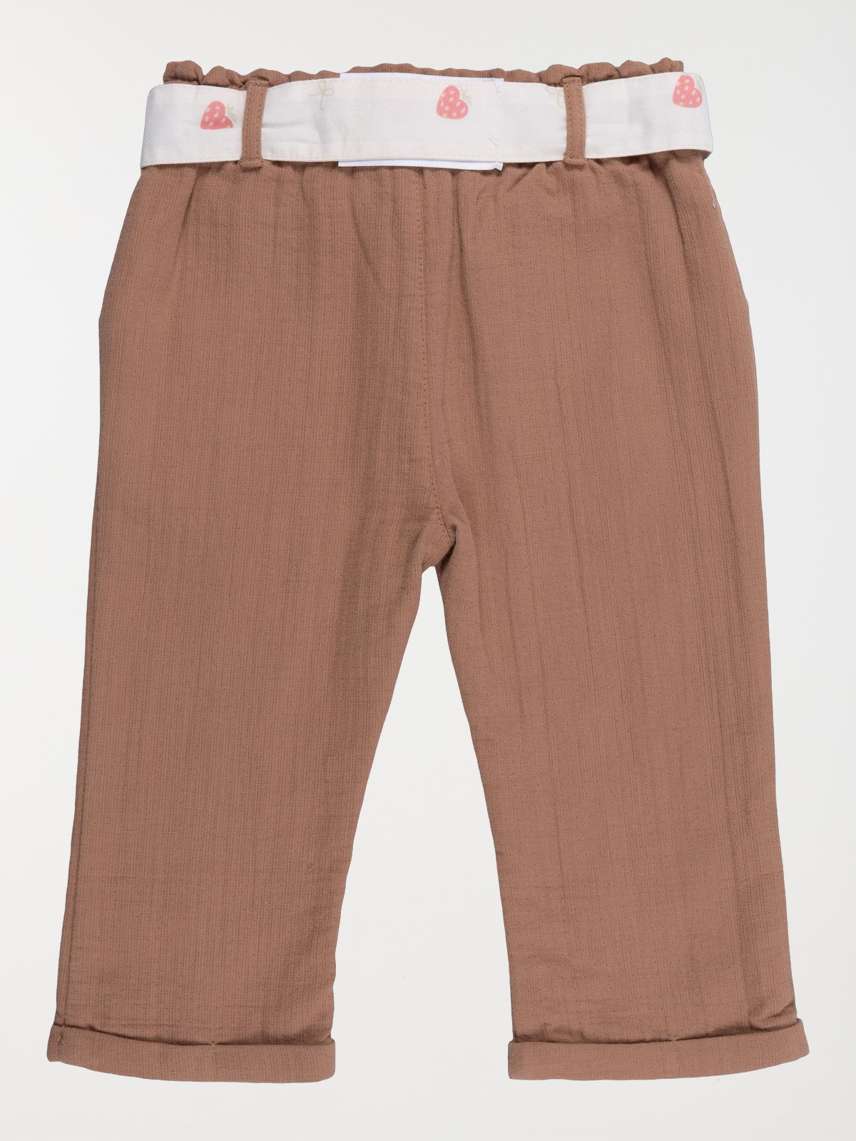 Pantalon avec ceinture fille (3-36M) Pantalon avec ceinture fille (3-36M)