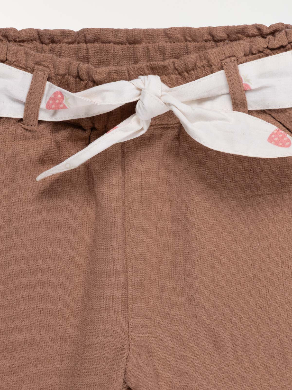 Pantalon avec ceinture fille (3-36M) Pantalon avec ceinture fille (3-36M)