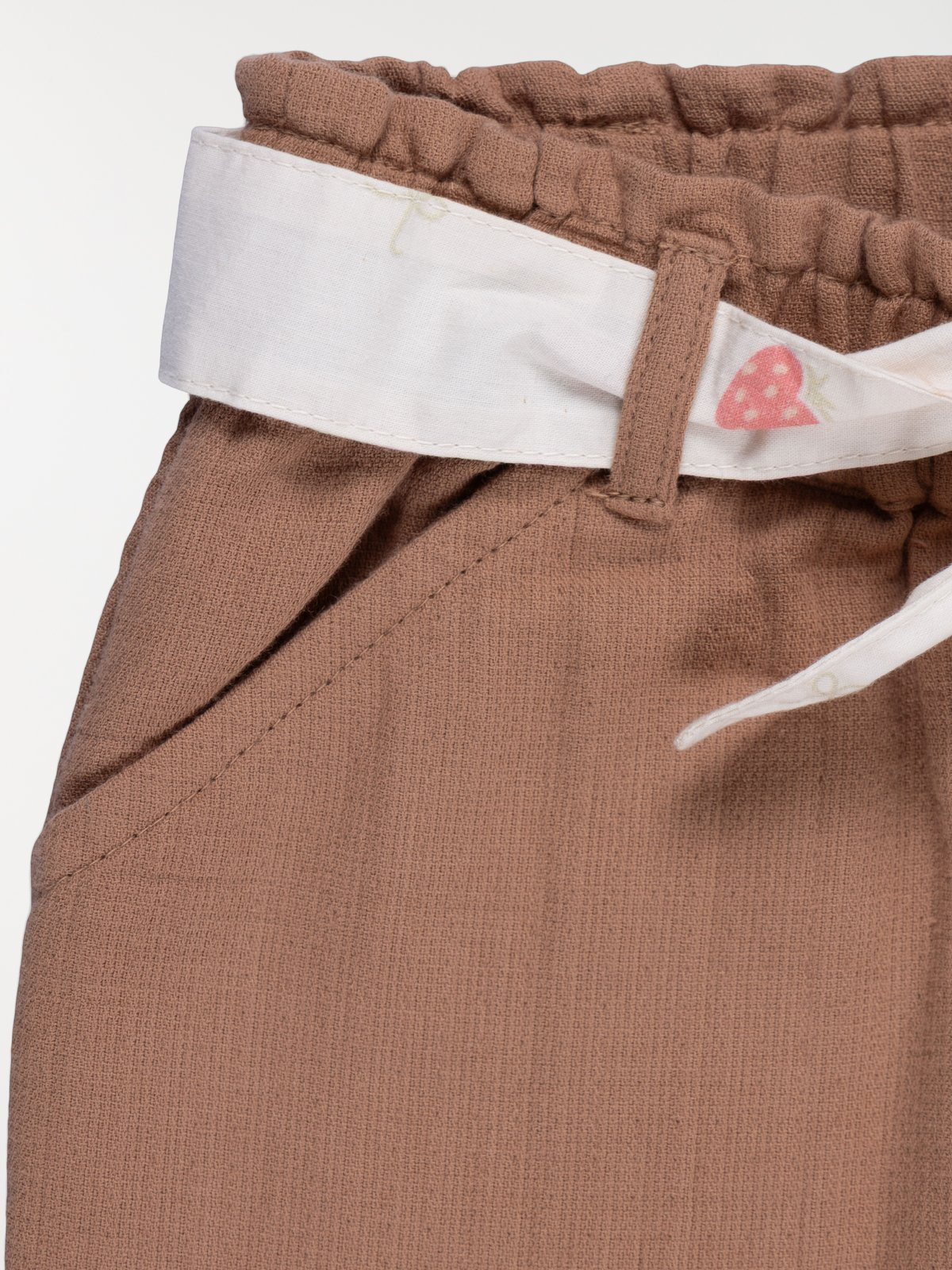 Pantalon avec ceinture fille (3-36M) Pantalon avec ceinture fille (3-36M)