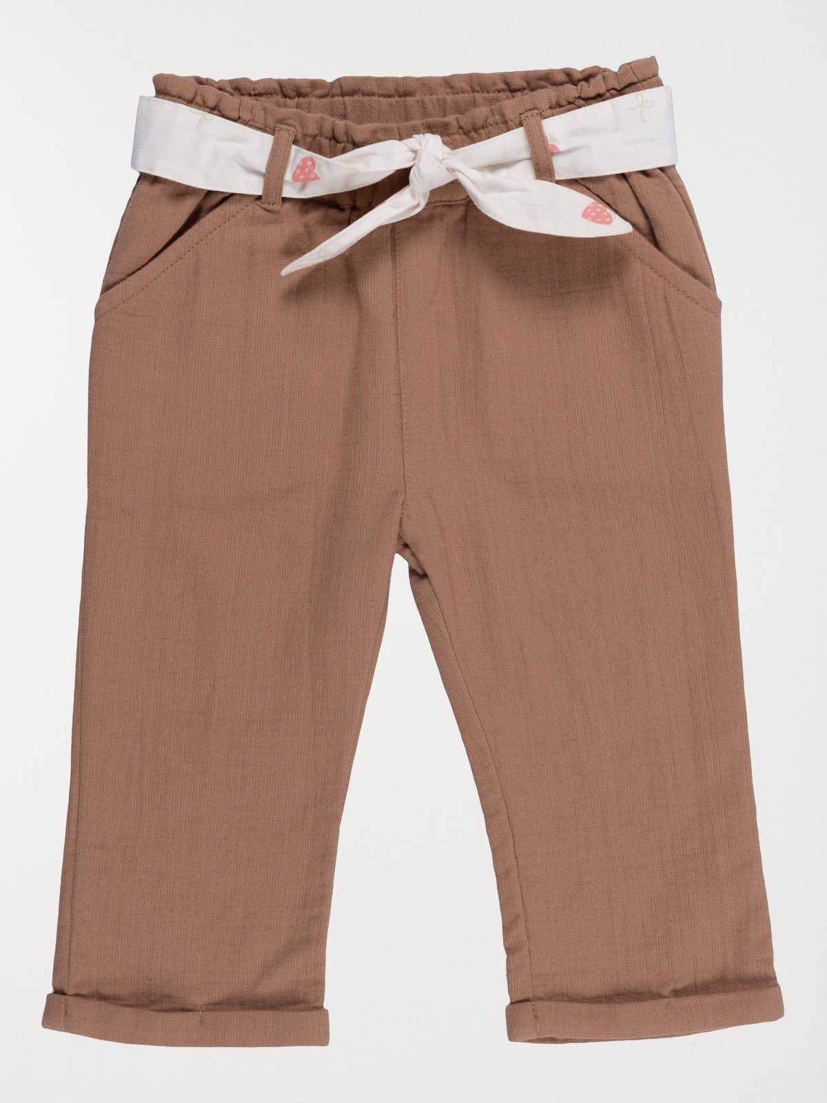 Pantalon avec ceinture fille (3-36M) Pantalon avec ceinture fille (3-36M)