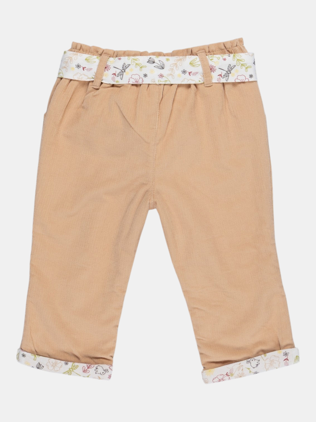 Pantalon velours ceinture fille (3-36M)