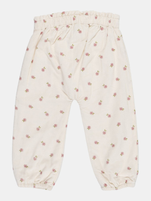Pantalon velours fleurs...