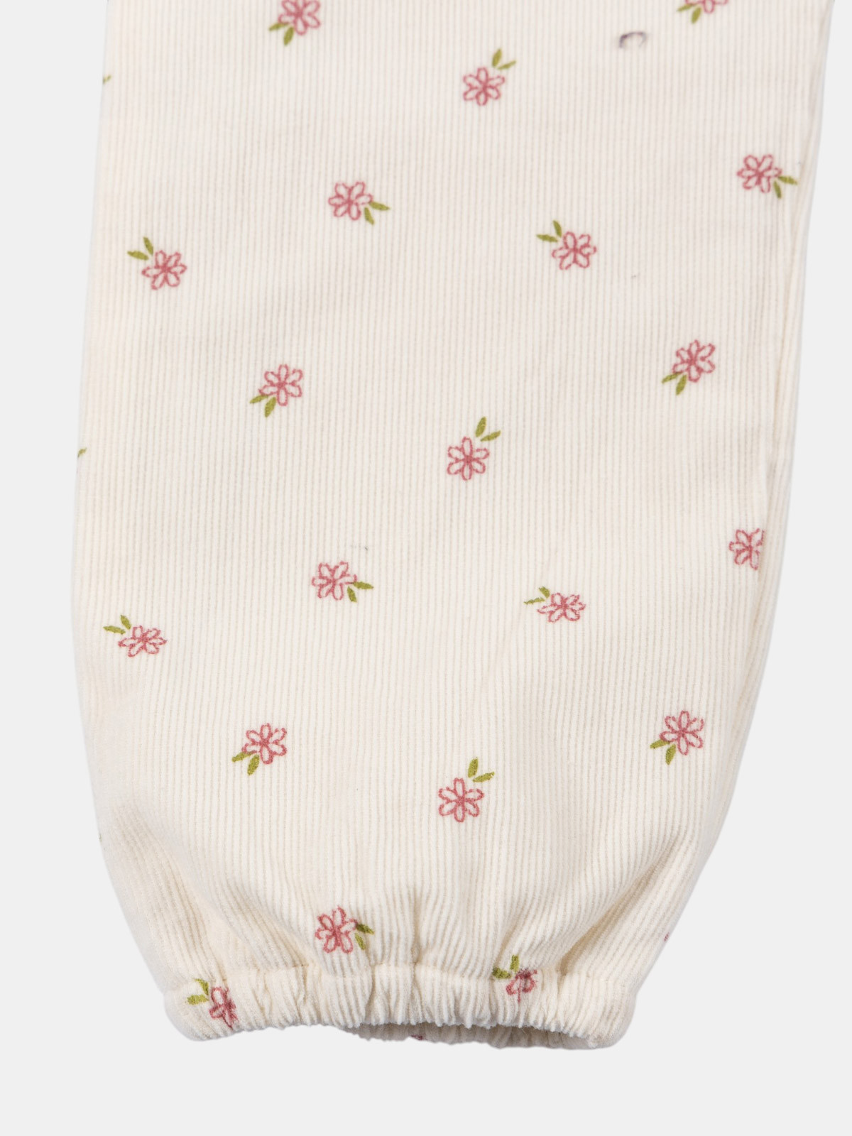 Pantalon velours fleurs fille (3-36M)