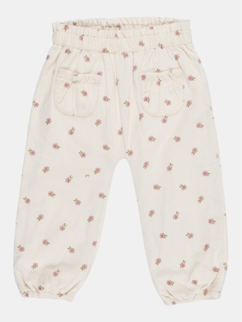 Pantalon velours fleurs...