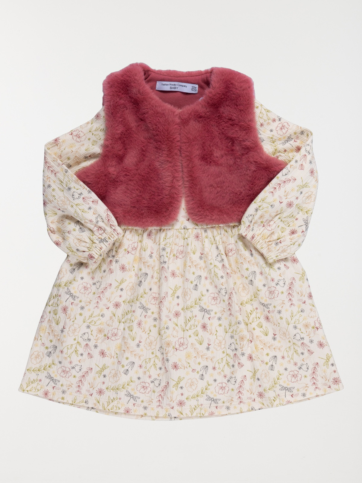 Ensemble robe et gilet fille (3-36M) Ensemble robe et gilet fille (3-36M)