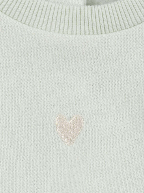Sweat coeur brodé fille...