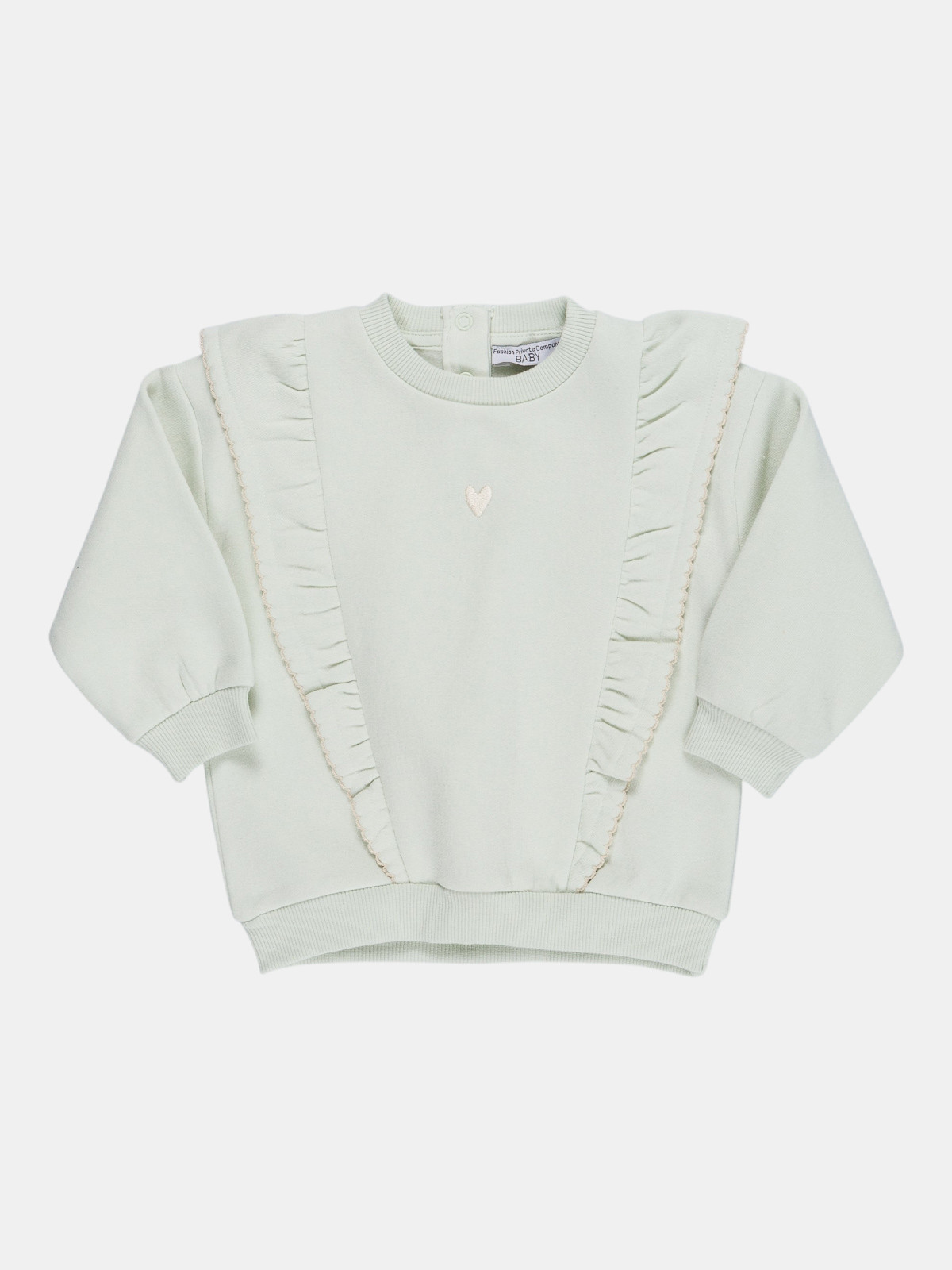 Sweat coeur brodé fille (3-36M)