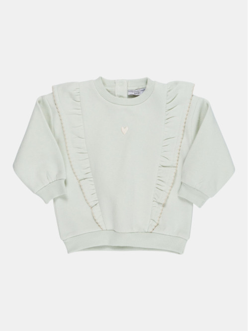 Sweat coeur brodé fille...