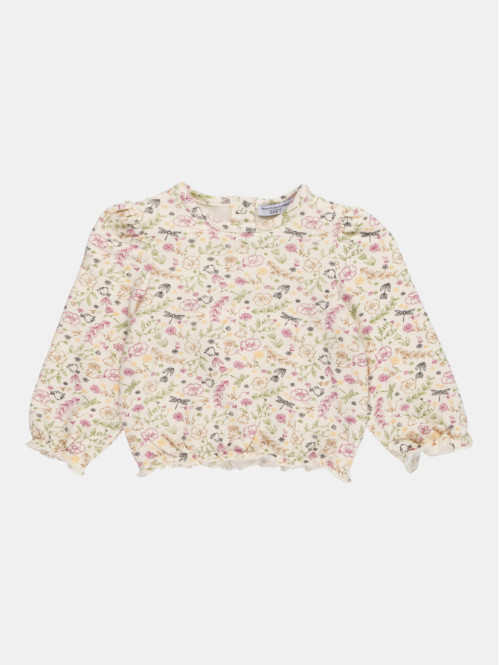 Sweat imprimé fleuri fille...