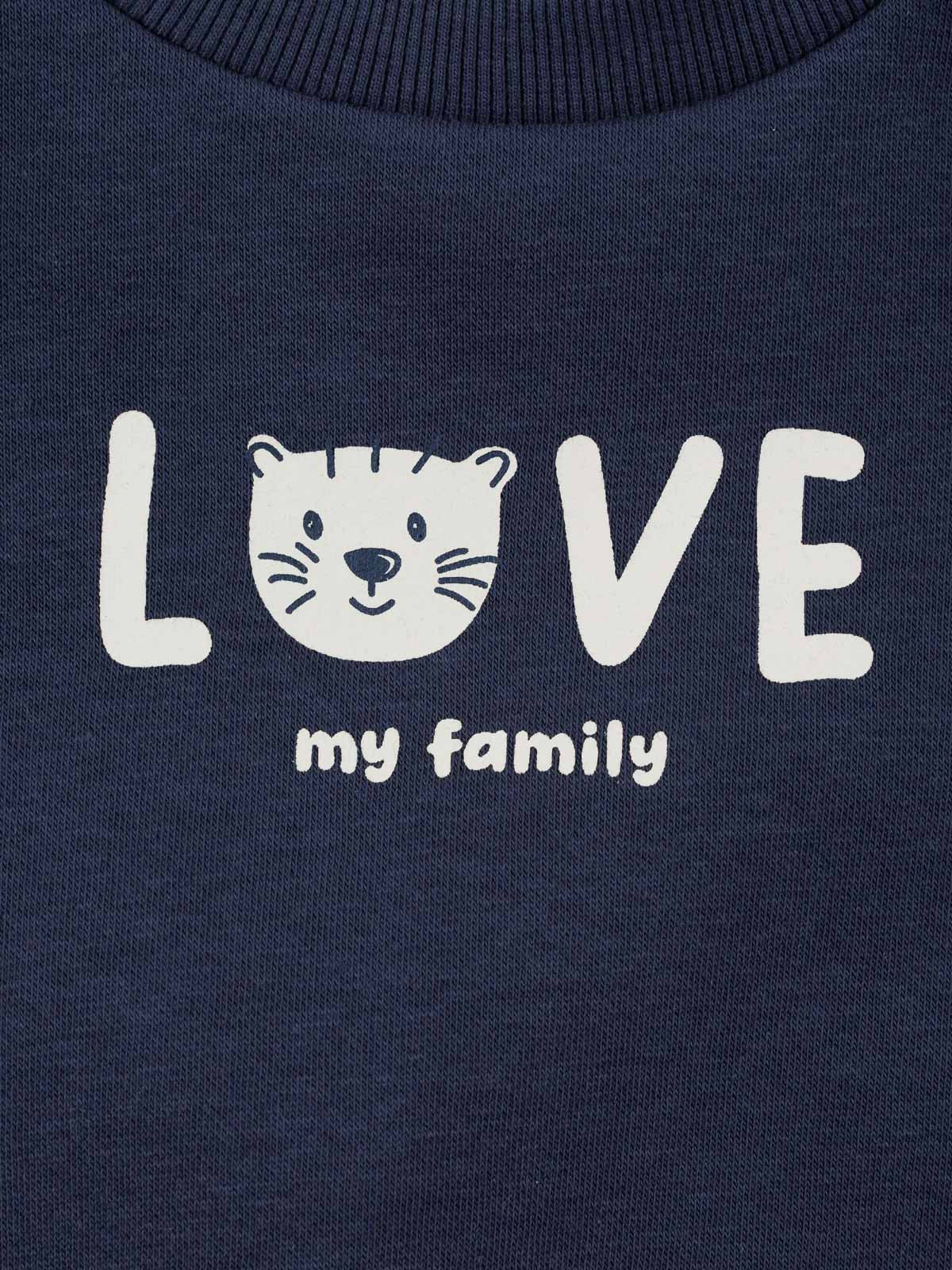Sweat Love my family garçon (3-36M)