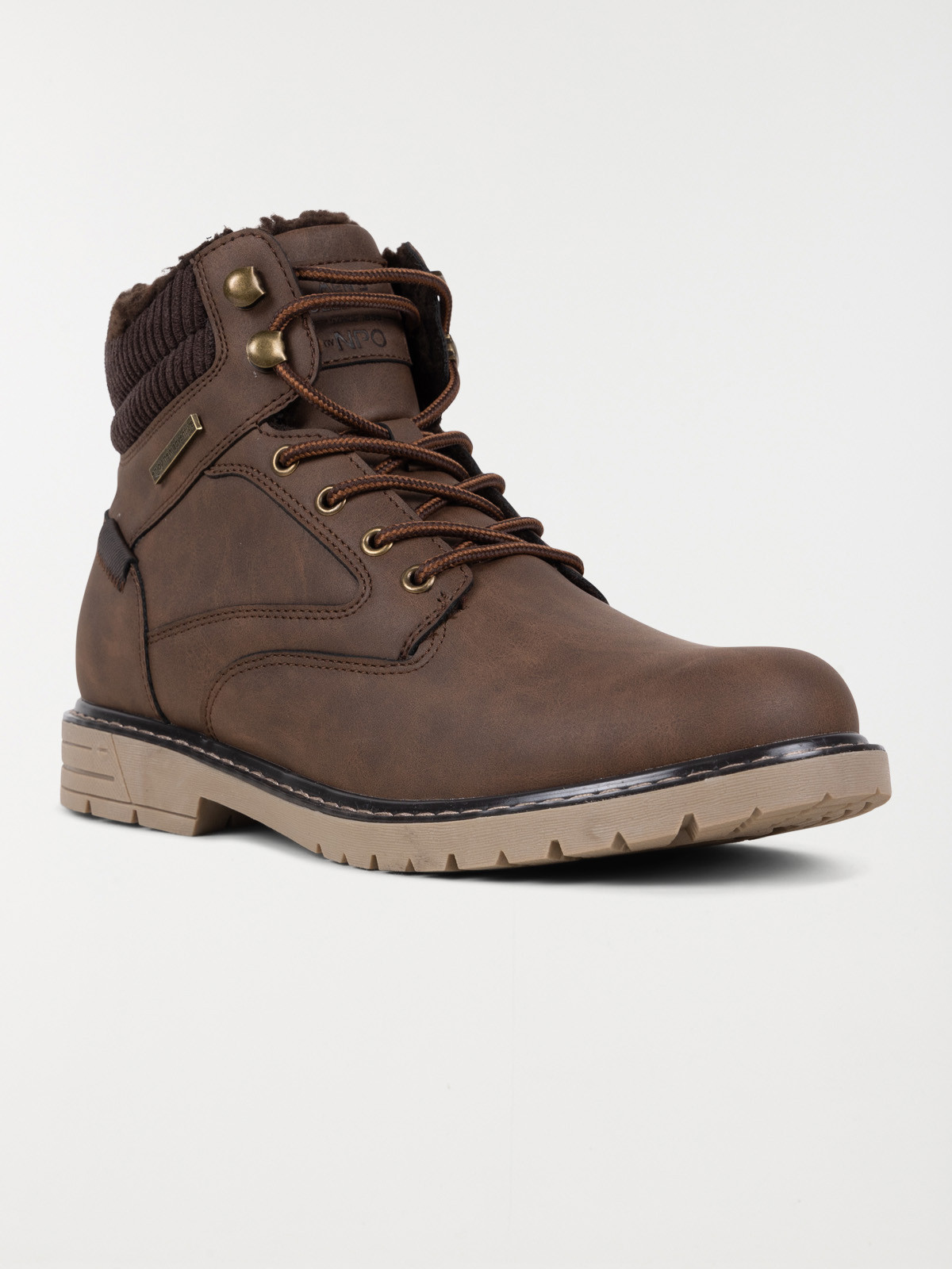 Boots lacets homme marron (40-46) Boots lacets homme marron (40-46)