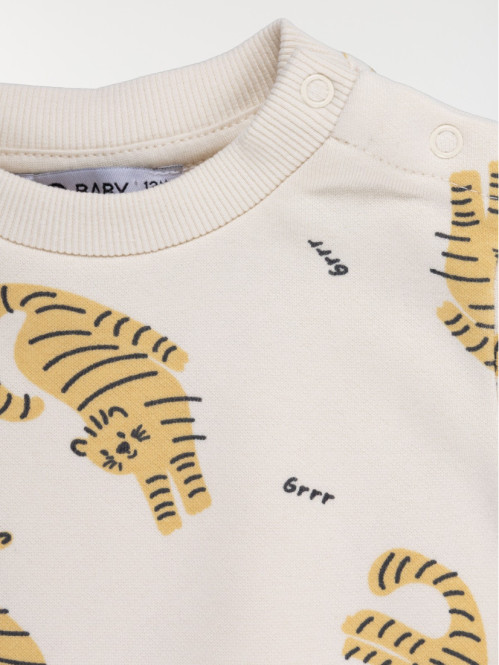Sweat imprimé tigre garçon (3-36M) Sweat imprimé tigre garçon (3-36M)