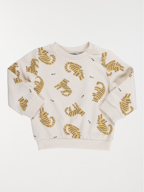 Sweat imprimé tigre garçon (3-36M) Sweat imprimé tigre garçon (3-36M)