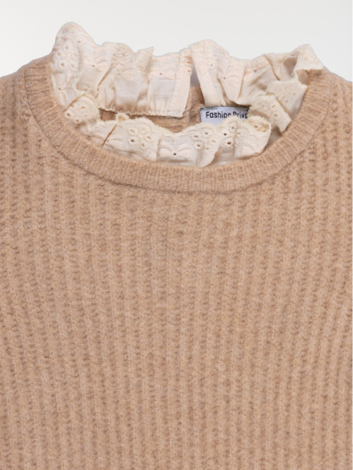 Pull effet 2 en 1 fille...