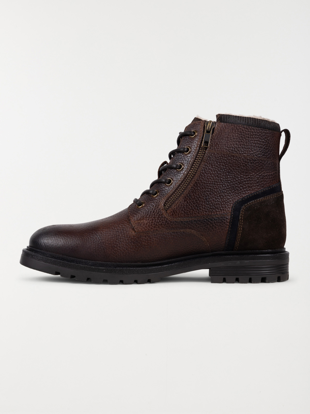 Bottines lacets et zips homme (40-46)