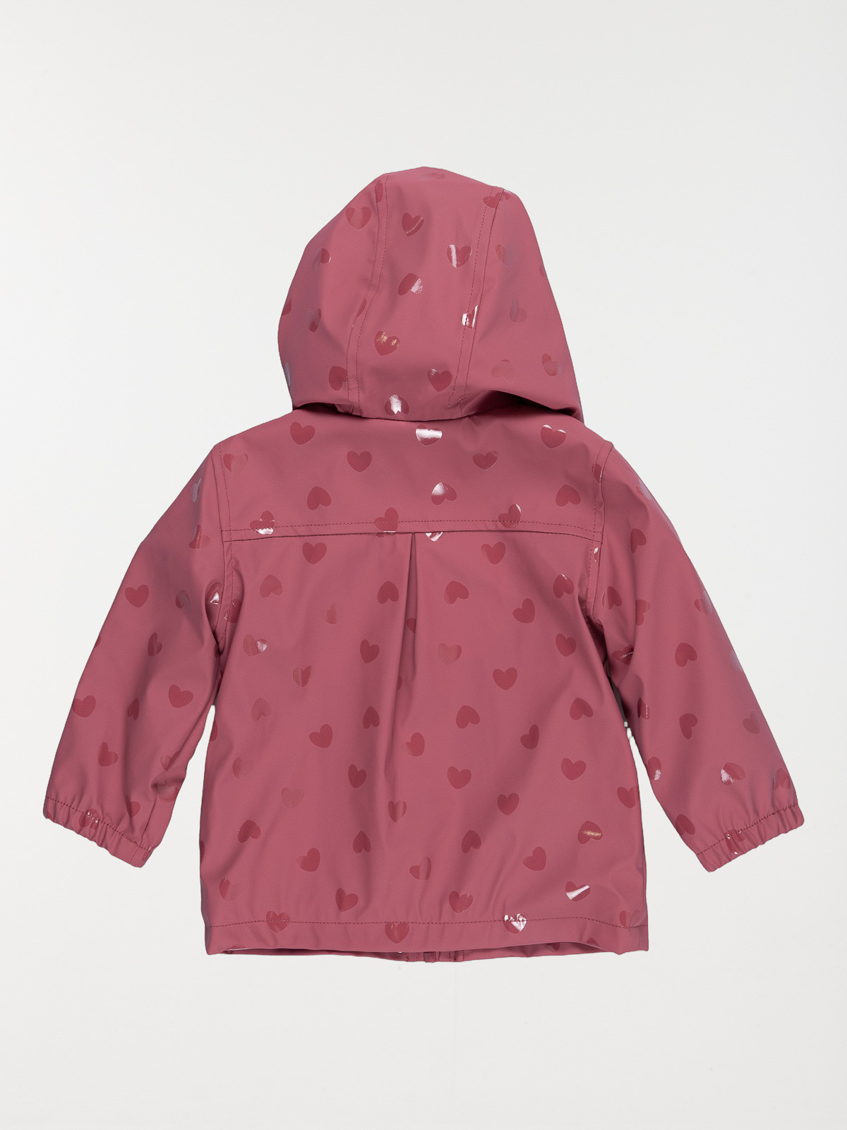 Manteau ciré capuche coeur fille (6-36M) Manteau ciré capuche coeur fille (6-36M)