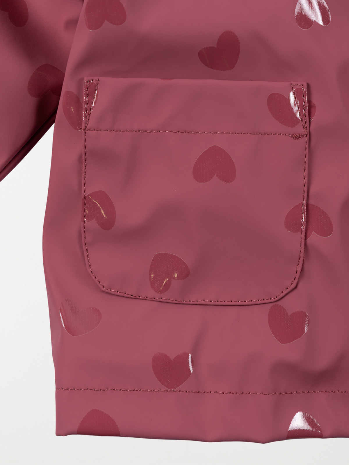 Manteau ciré capuche coeur fille (6-36M) Manteau ciré capuche coeur fille (6-36M)