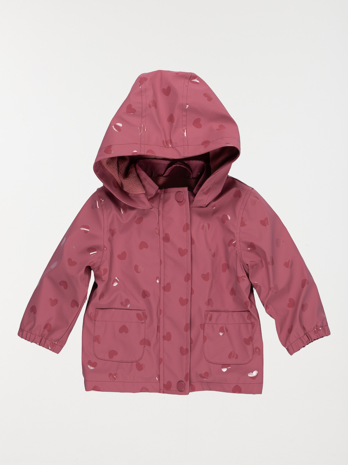 Manteau ciré capuche coeur fille (6-36M) Manteau ciré capuche coeur fille (6-36M)