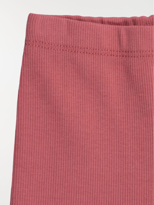 Legging côtelé rose marbré fille (3-36M) Legging côtelé rose marbré fille (3-36M)