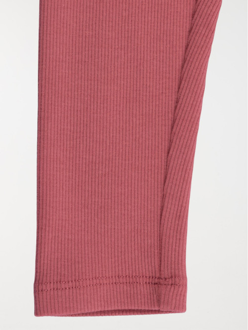 Legging côtelé rose marbré fille (3-36M) Legging côtelé rose marbré fille (3-36M)