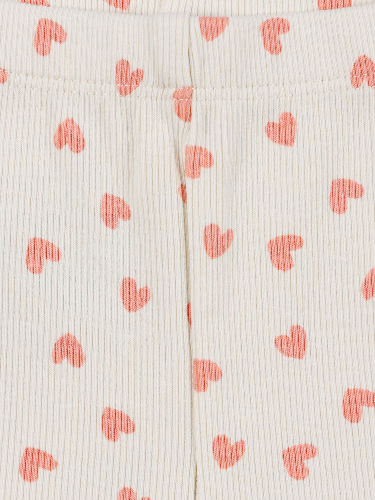 Legging côtelé coeur fille (3-36M) Legging côtelé coeur fille (3-36M)