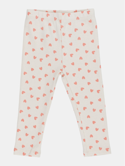 Legging côtelé coeur fille (3-36M) Legging côtelé coeur fille (3-36M)