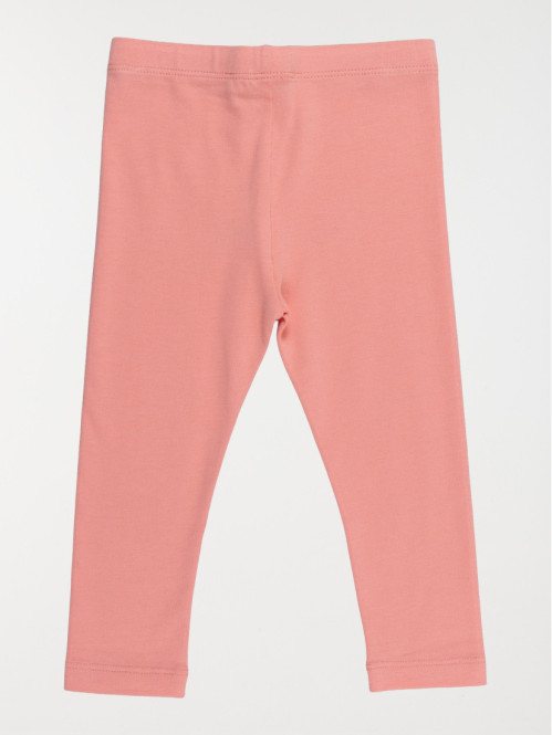 Legging uni rose brique fille (3-36M) Legging uni rose brique fille (3-36M)