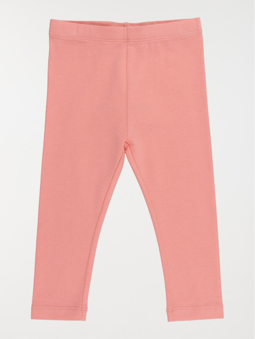 Legging uni rose brique fille (3-36M) Legging uni rose brique fille (3-36M)