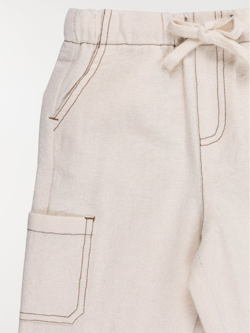 Pantalon cargo élastiqué...