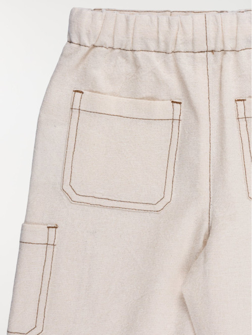 Pantalon cargo élastiqué...