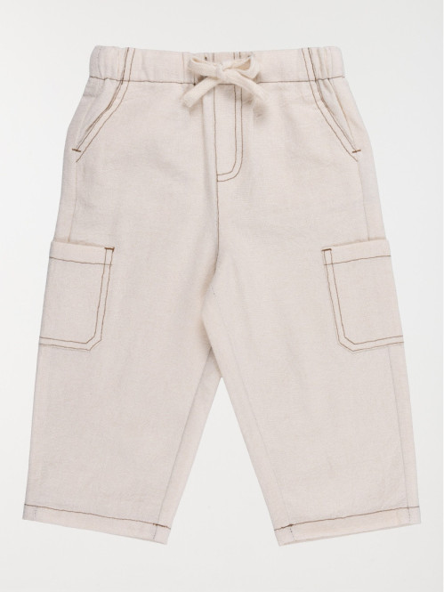 Pantalon cargo élastiqué...