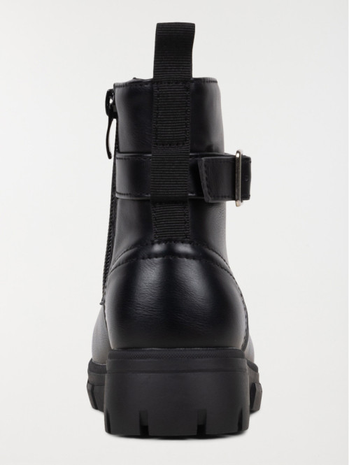 Bottines noires lacets fille 31 37
