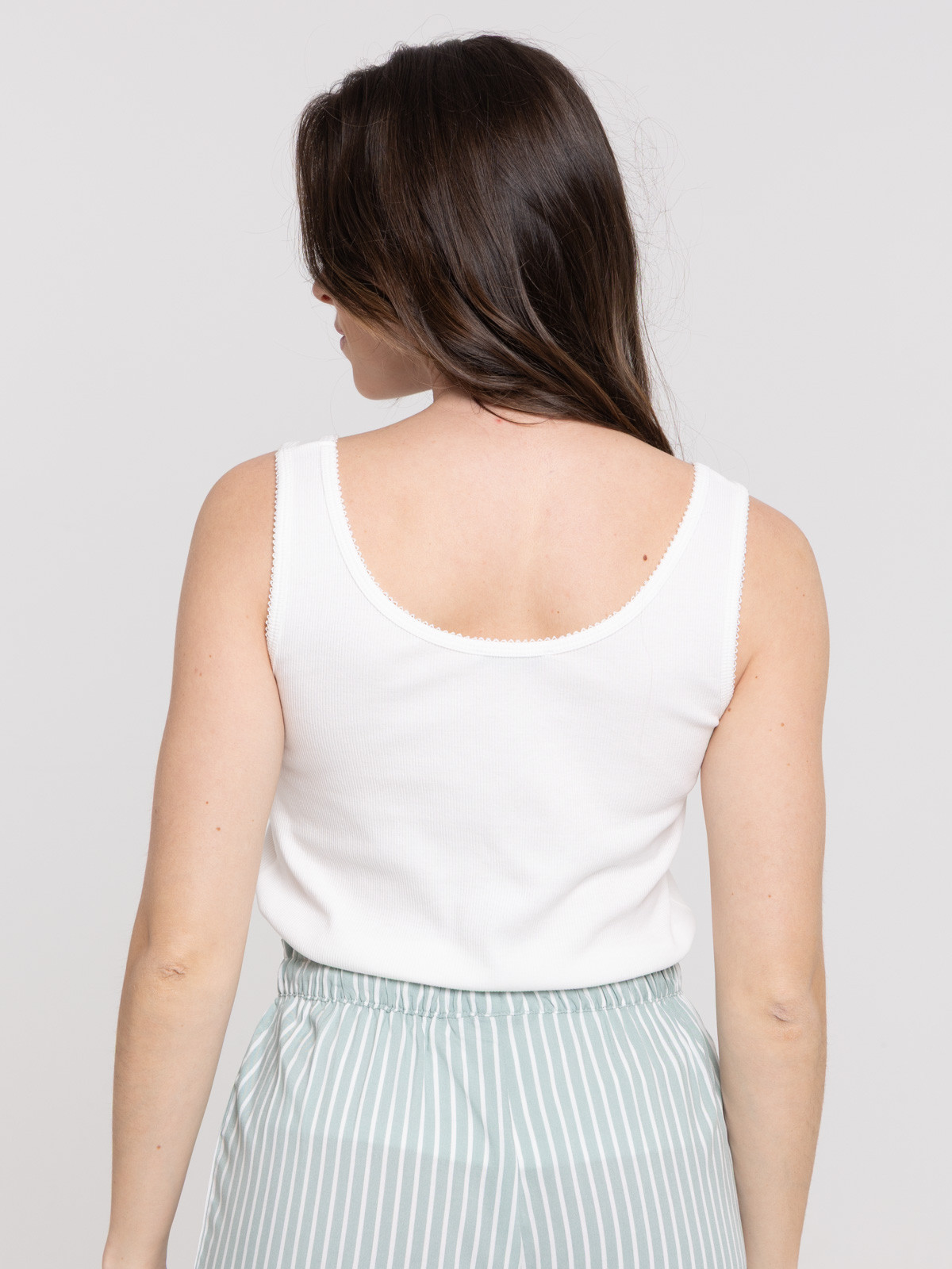 Haut de pyjama uni femme
