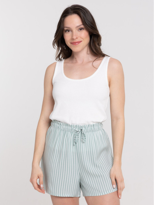 Haut de pyjama uni femme