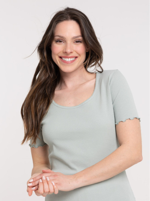 Haut de pyjama jade femme