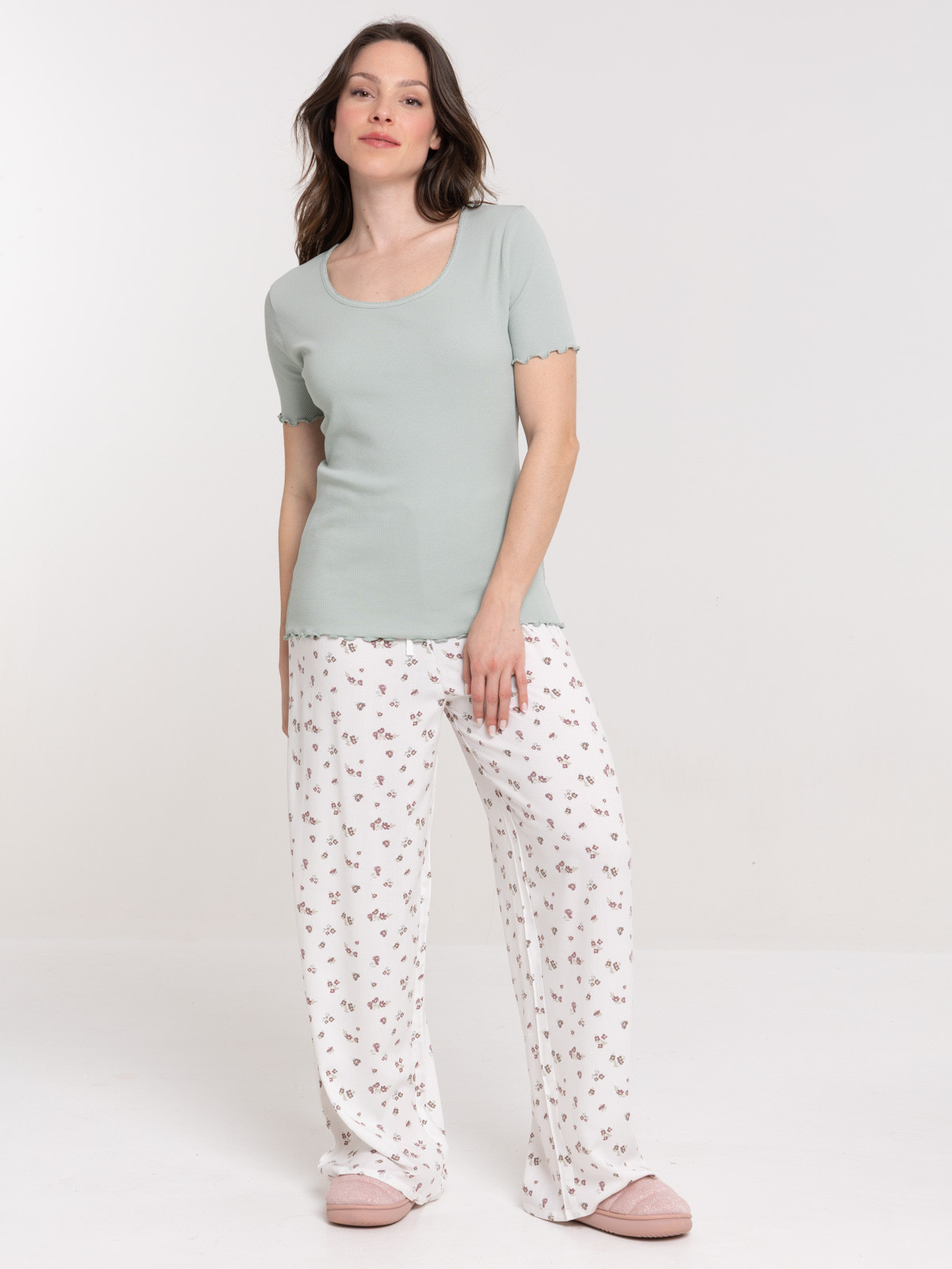 Haut de pyjama jade femme