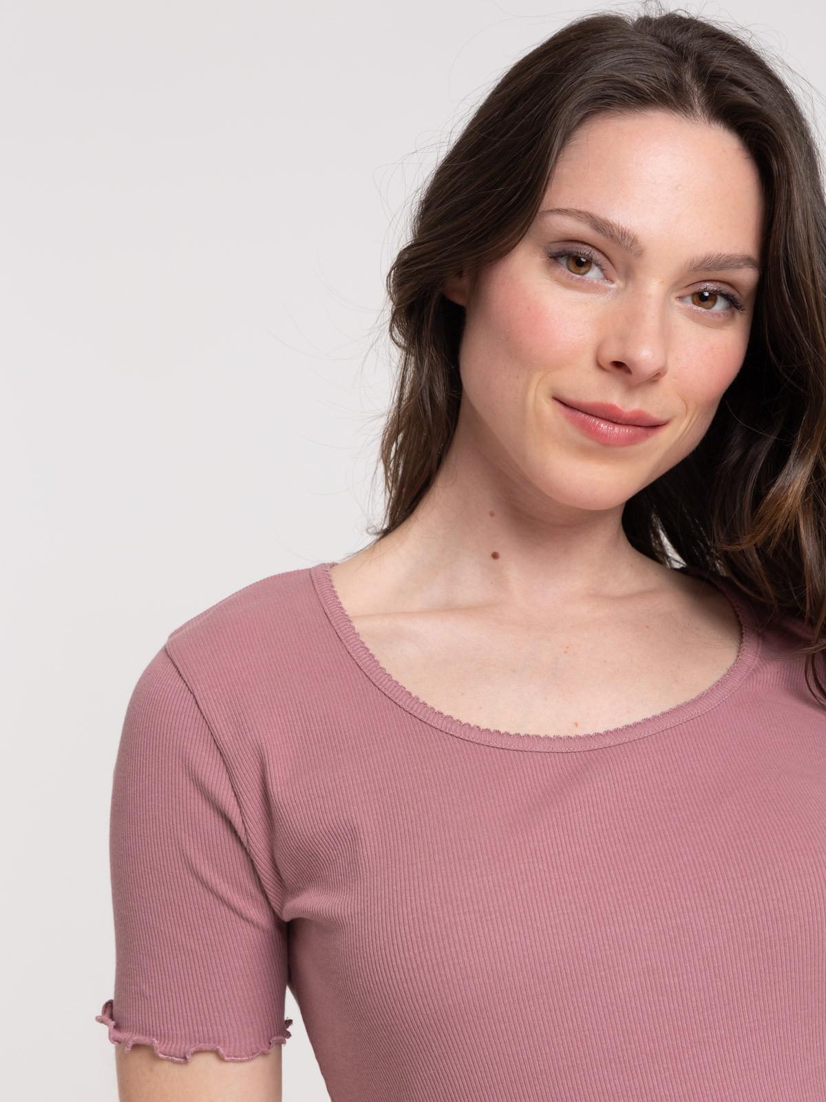 Haut de pyjama mauve femme