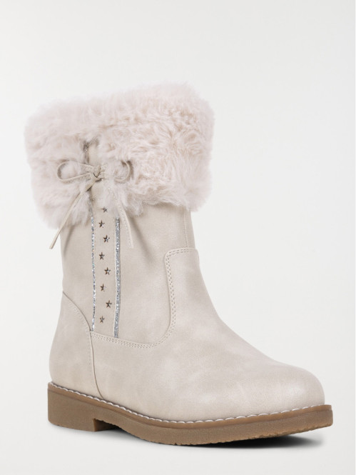 Bottes détails argentés fille (31-35)