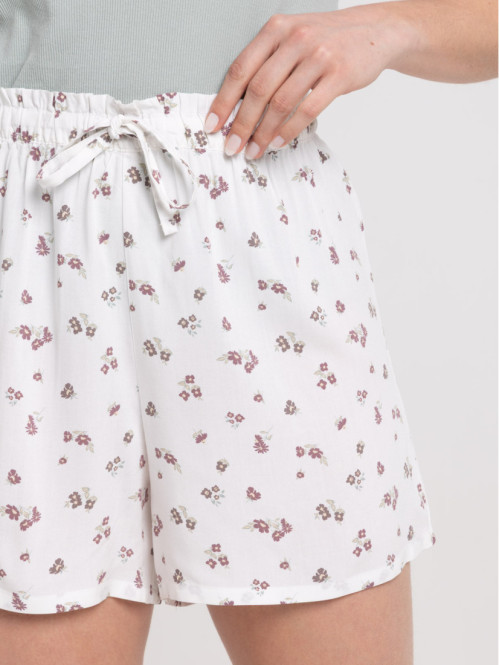 Bas de pyjama short fleuri...