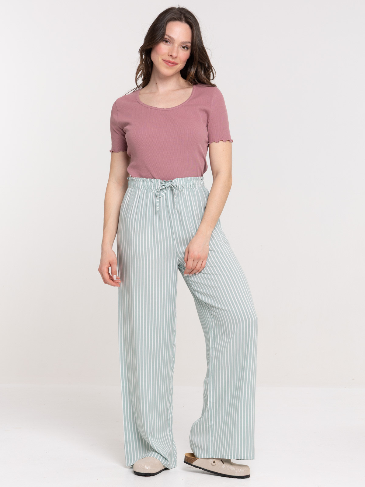 Bas de pyjama pantalon rayé femme Bas de pyjama pantalon rayé femme