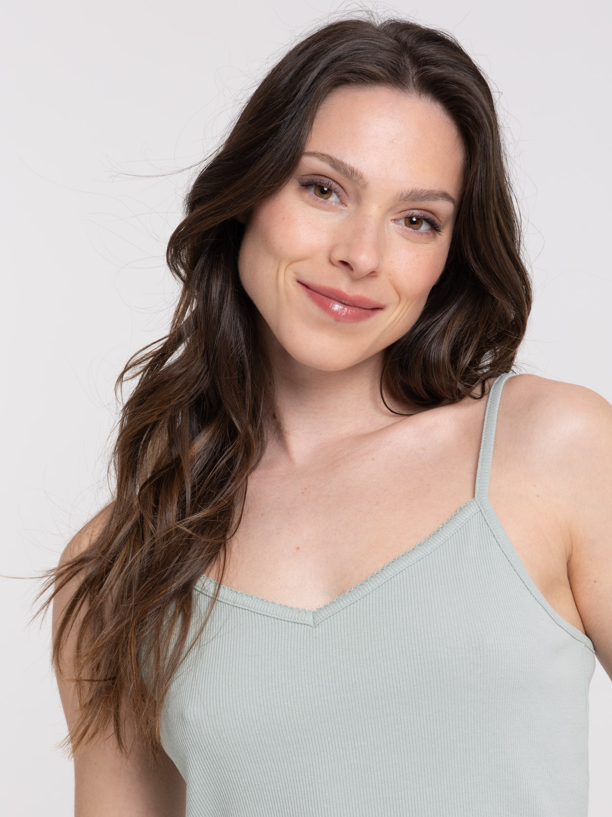 Nuisette jade col V femme Nuisette jade col V femme