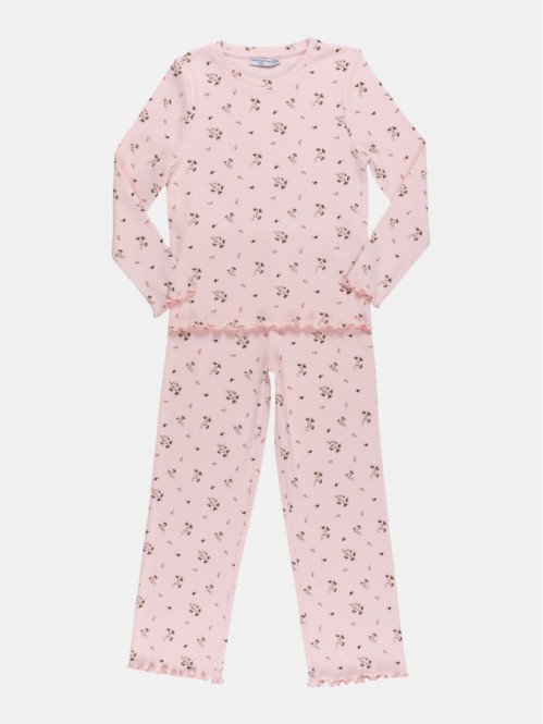 Pyjama motif fleuri fille...