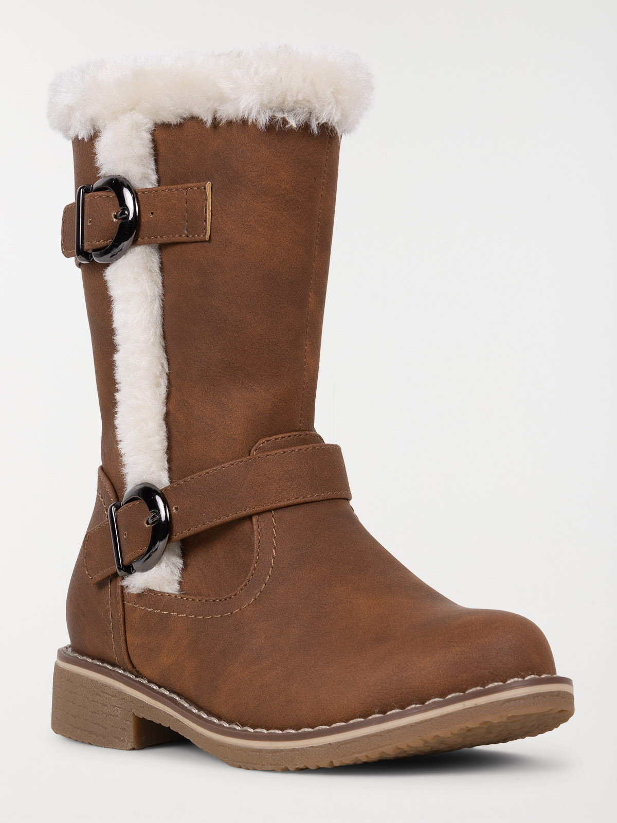 Bottines marrons fourrées fille (31-35)