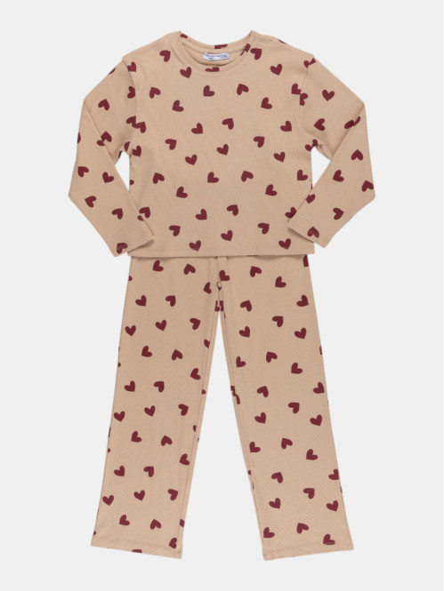 Pyjama motif coeur fille...