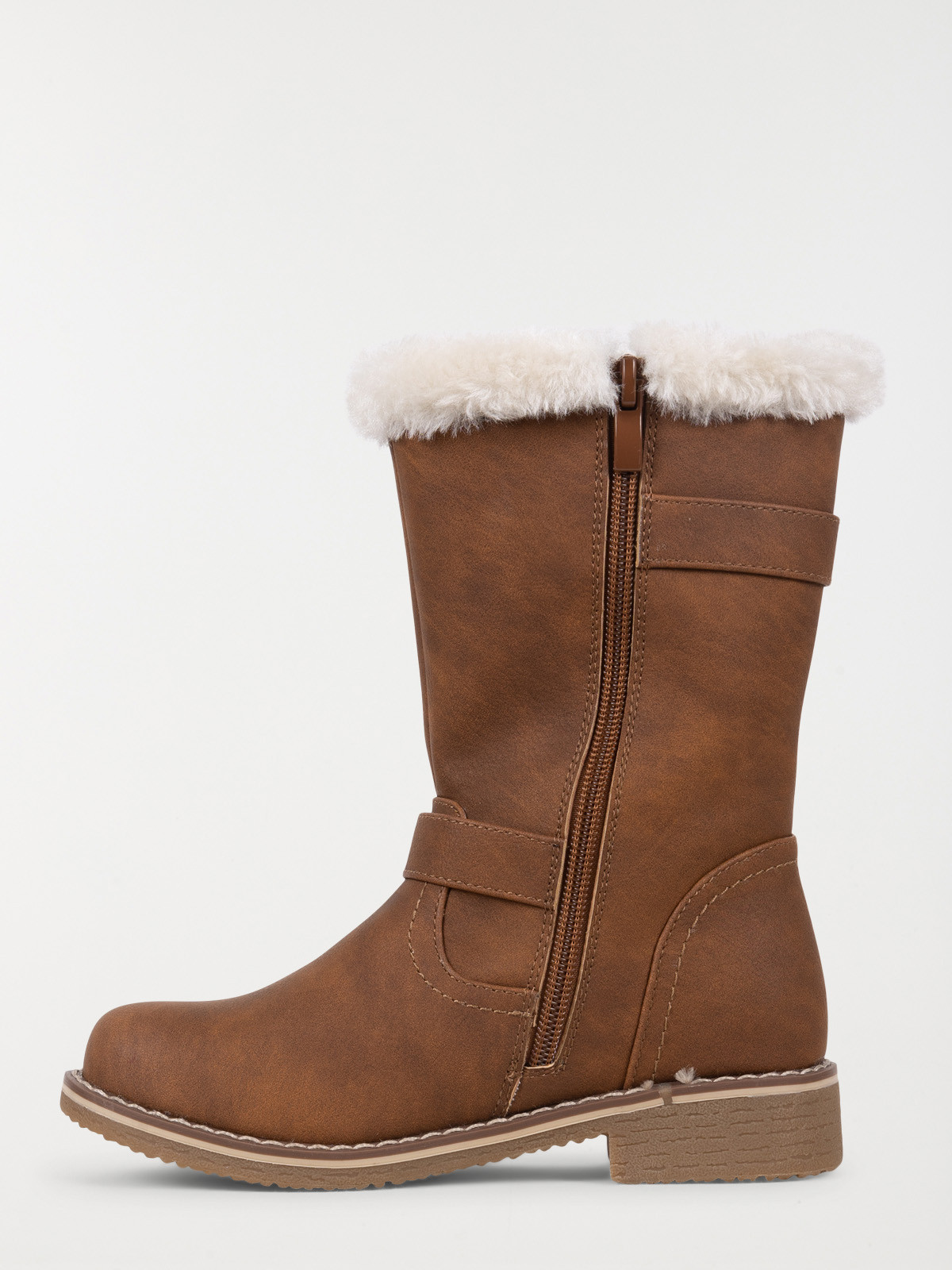 Bottines marrons fourrées fille (31-35)