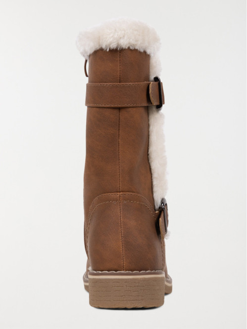 Bottines marrons fourrées fille (31-35)