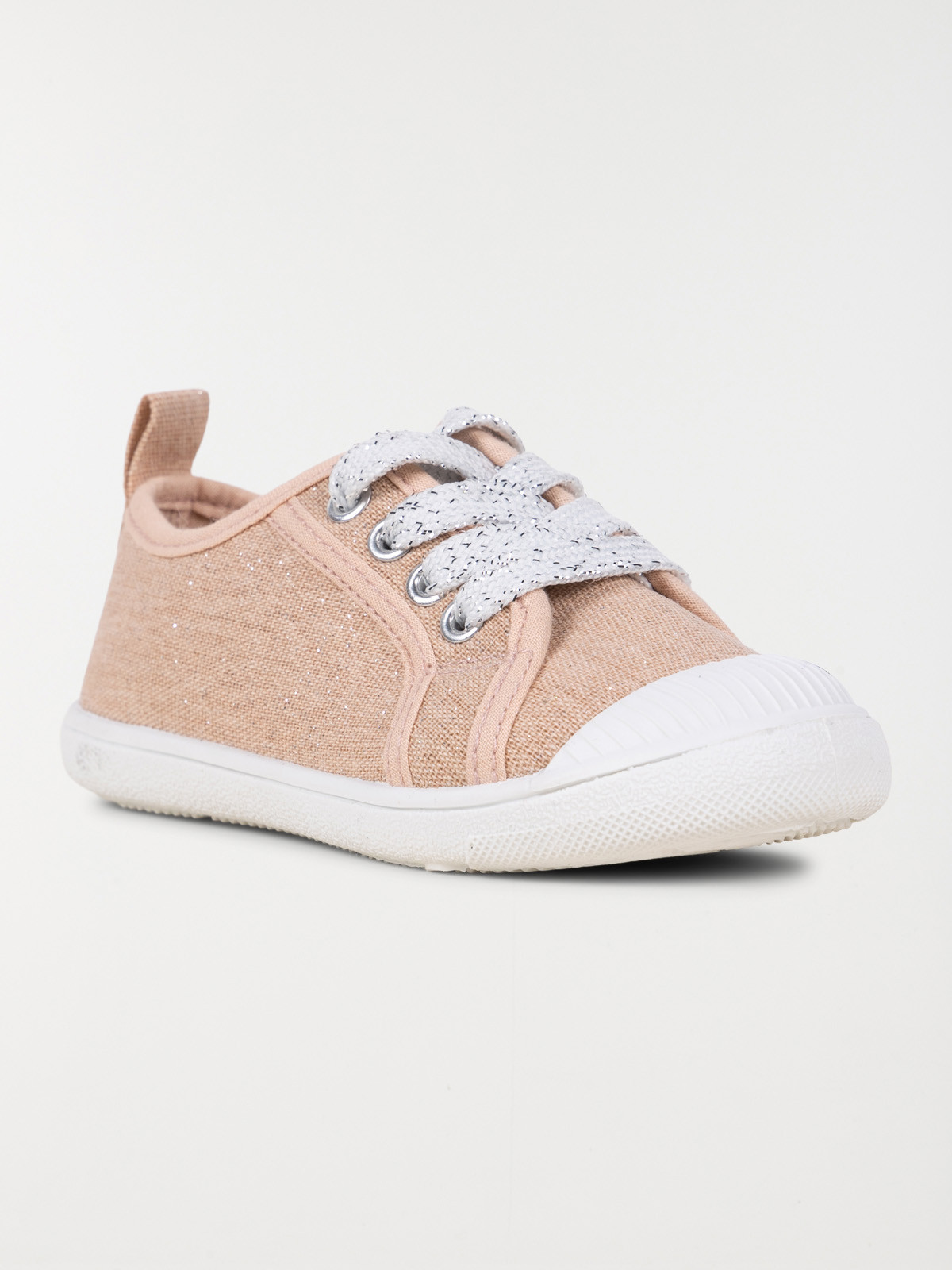 Basket toile rose fille (26-30)